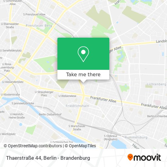 Карта Thaerstraße 44