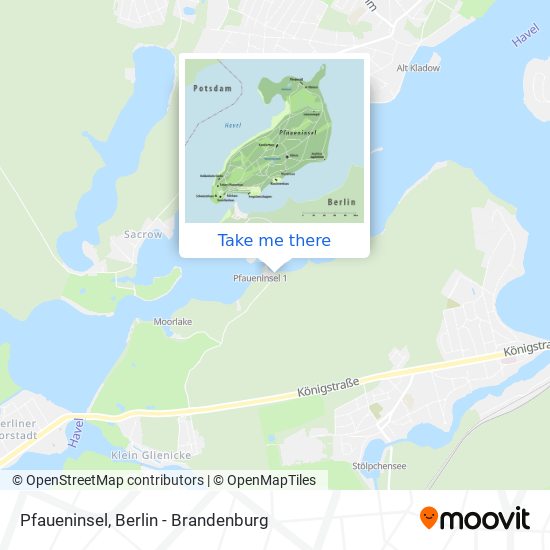 Pfaueninsel map