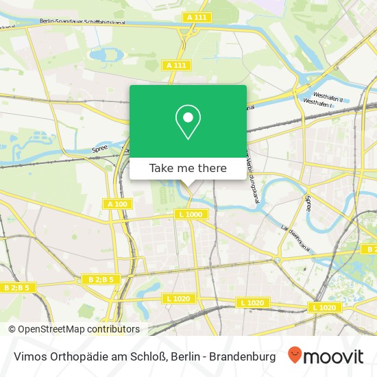 Vimos Orthopädie am Schloß, Tegeler Weg 4 map