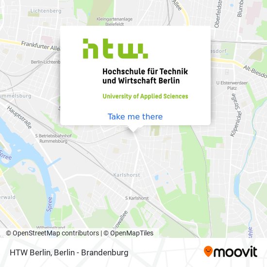 HTW Berlin map