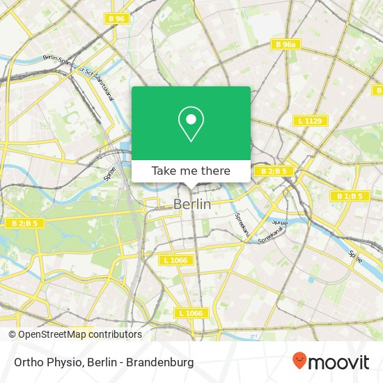 Карта Ortho Physio, Friedrichstraße 94