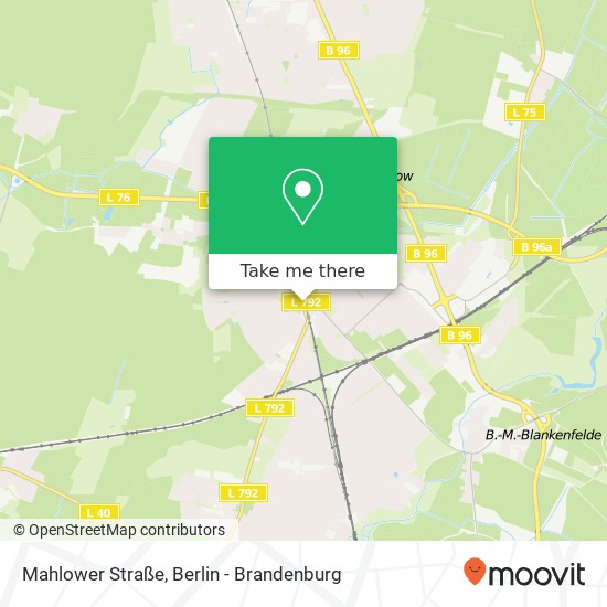 Mahlower Straße, Mahlow, 15831 Blankenfelde-Mahlow map