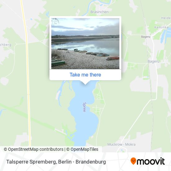 Talsperre Spremberg map