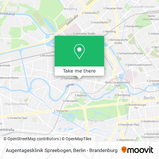 Augentagesklinik Spreebogen map