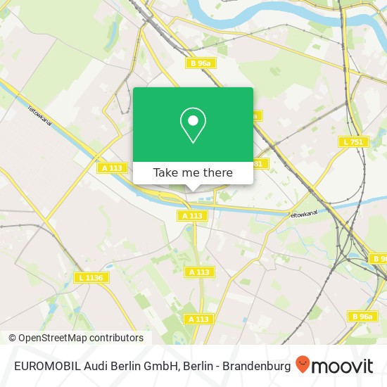 EUROMOBIL Audi Berlin GmbH, Rudower Chaussee 47 map