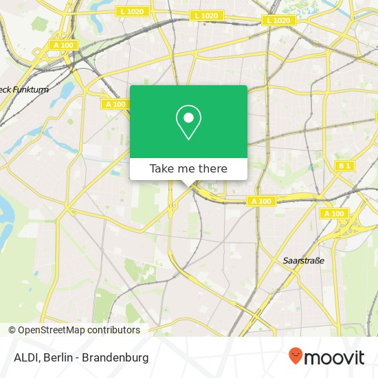 Карта ALDI, Mecklenburgische Straße 23