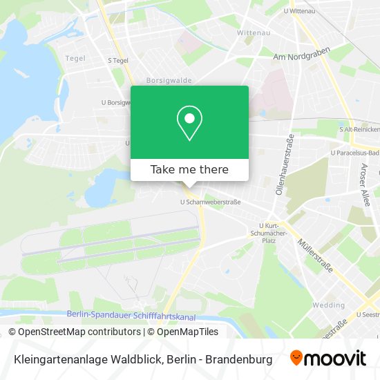 Kleingartenanlage Waldblick map