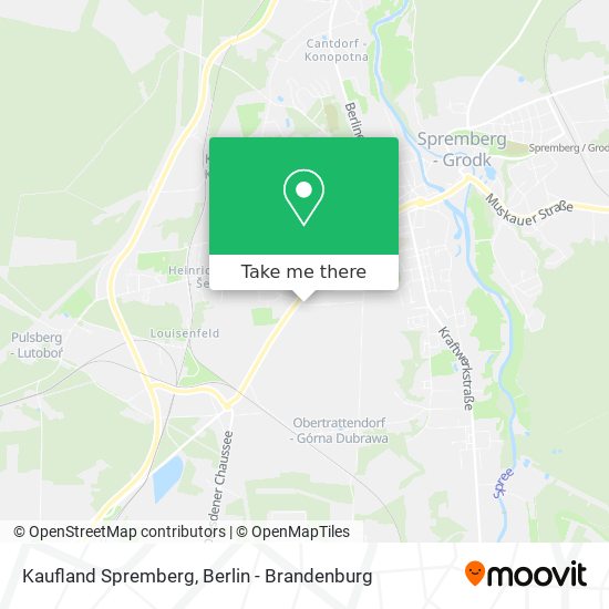 Kaufland Spremberg map