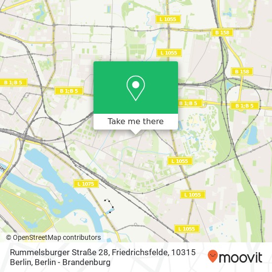 Rummelsburger Straße 28, Friedrichsfelde, 10315 Berlin map