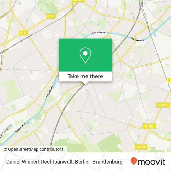Карта Daniel Wienert Rechtsanwalt, Oberhofer Weg 1