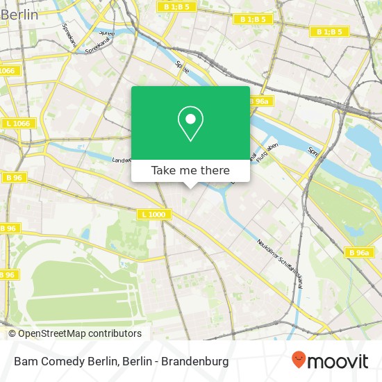 Bam Comedy Berlin map