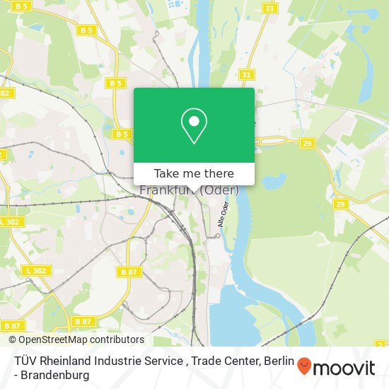 Карта TÜV Rheinland Industrie Service , Trade Center