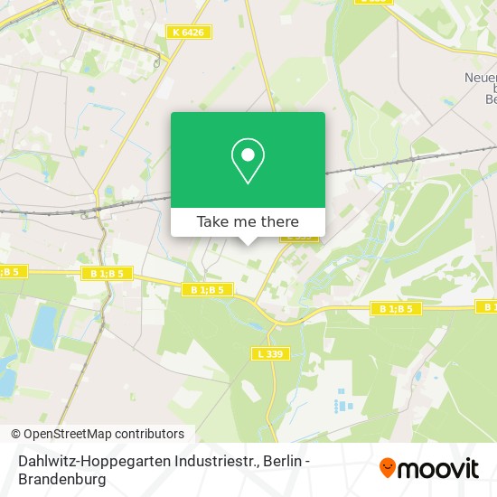 Dahlwitz-Hoppegarten Industriestr. map