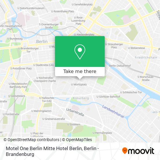 Motel One Berlin Mitte Hotel Berlin map