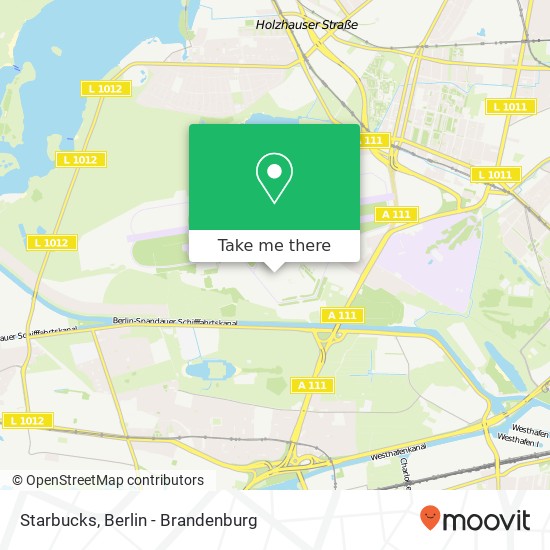Карта Starbucks, Tegel, 13405 Berlin