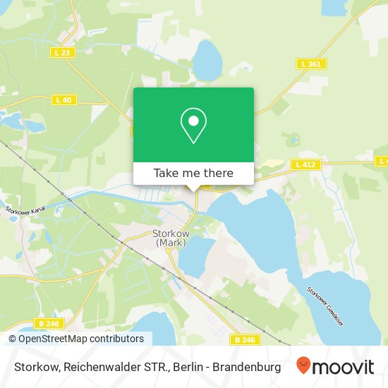 Storkow, Reichenwalder STR. map
