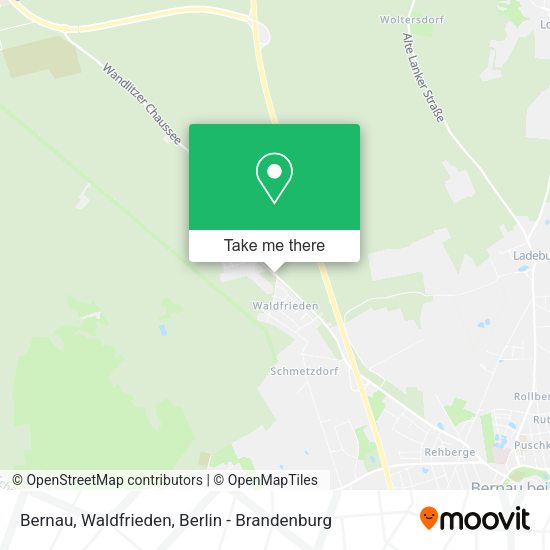 Bernau, Waldfrieden map