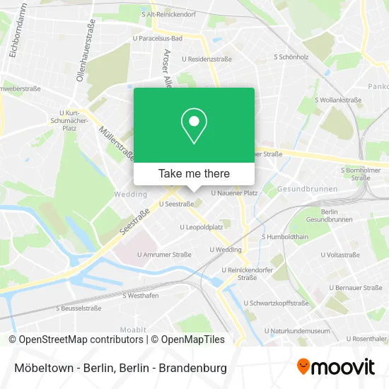 Карта Möbeltown - Berlin