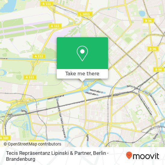 Tecis Repräsentanz Lipinski & Partner, Saatwinkler Damm map