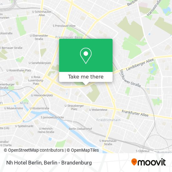 Nh Hotel Berlin map