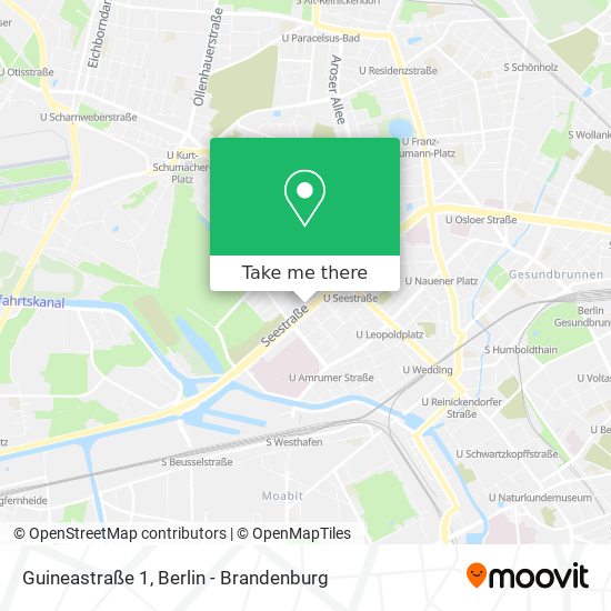 Guineastraße 1 map