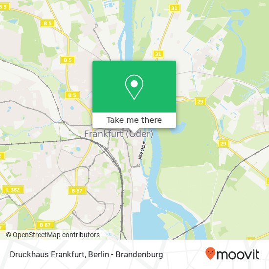 Карта Druckhaus Frankfurt