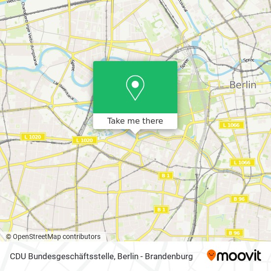 CDU Bundesgeschäftsstelle map