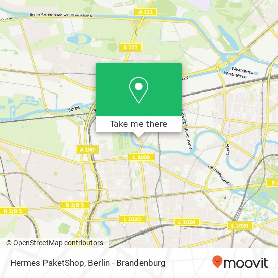 Hermes PaketShop, Tegeler Weg 103 map