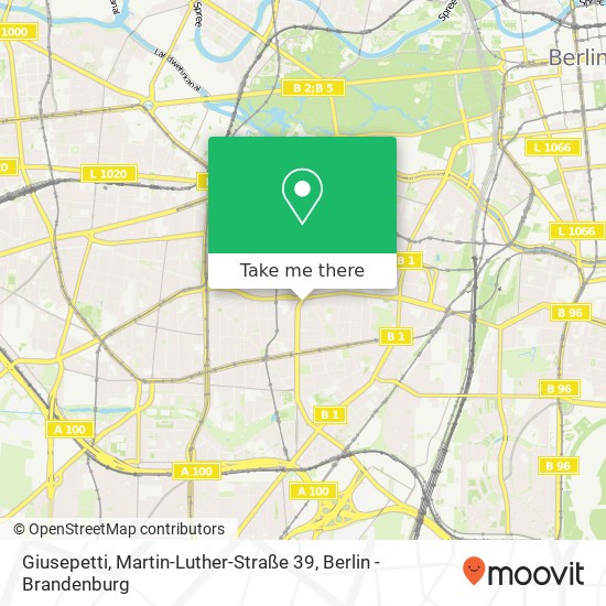 Карта Giusepetti, Martin-Luther-Straße 39