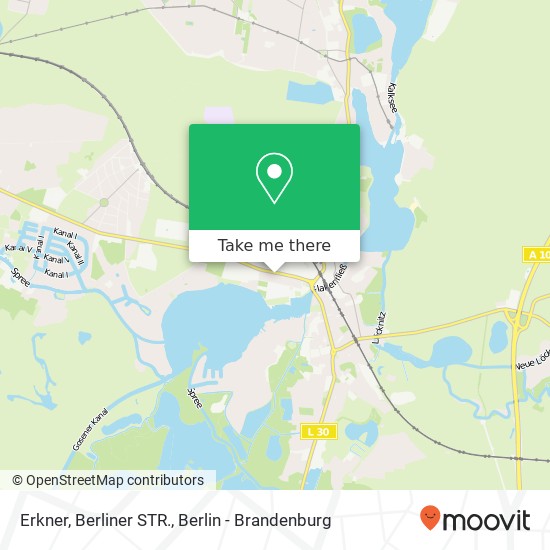 Карта Erkner, Berliner STR.