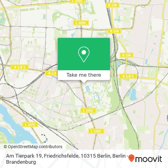 Карта Am Tierpark 19, Friedrichsfelde, 10315 Berlin