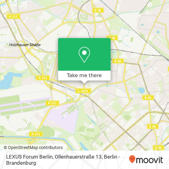 Карта LEXUS Forum Berlin, Ollenhauerstraße 13