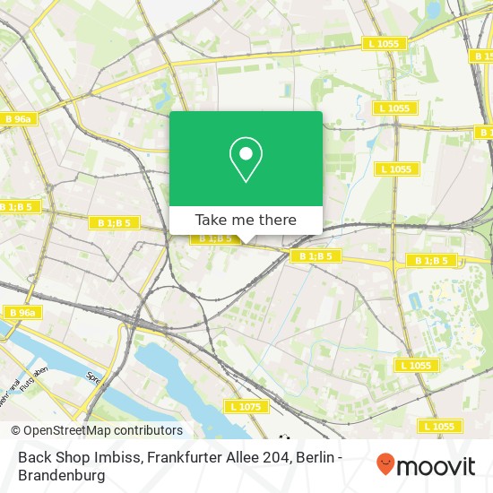 Back Shop Imbiss, Frankfurter Allee 204 map