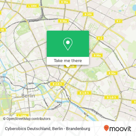 Карта Cyberobics Deutschland, Saarbrücker Straße 38