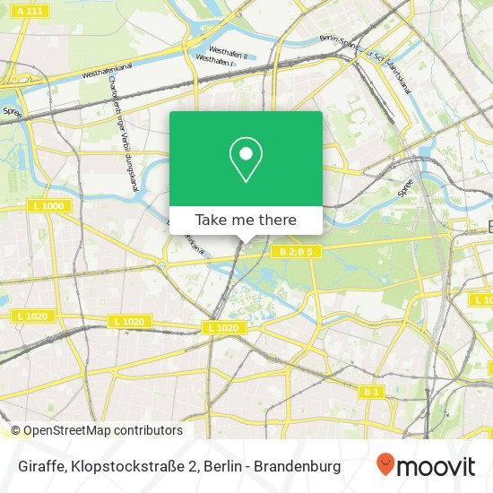 Giraffe, Klopstockstraße 2 map