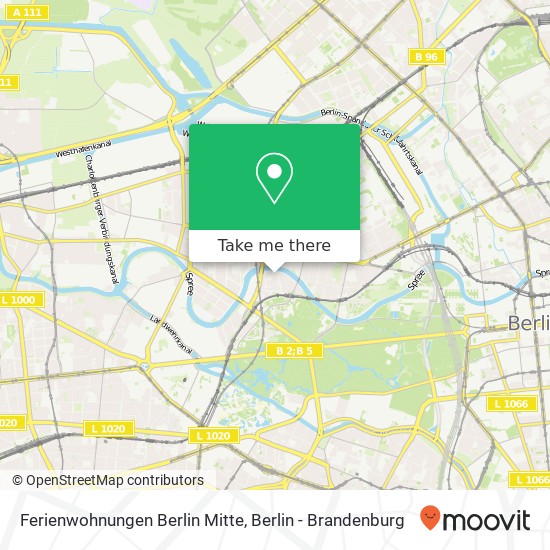 Ferienwohnungen Berlin Mitte map