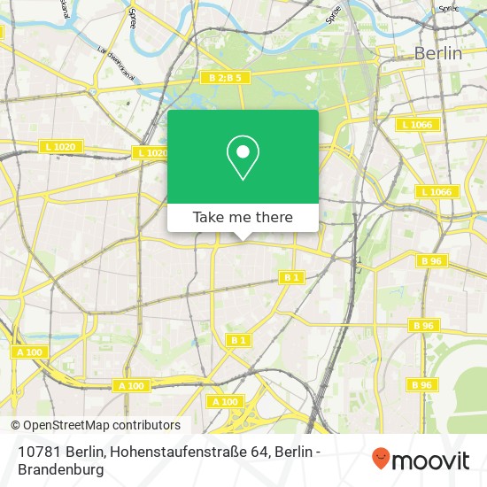 10781 Berlin, Hohenstaufenstraße 64 map