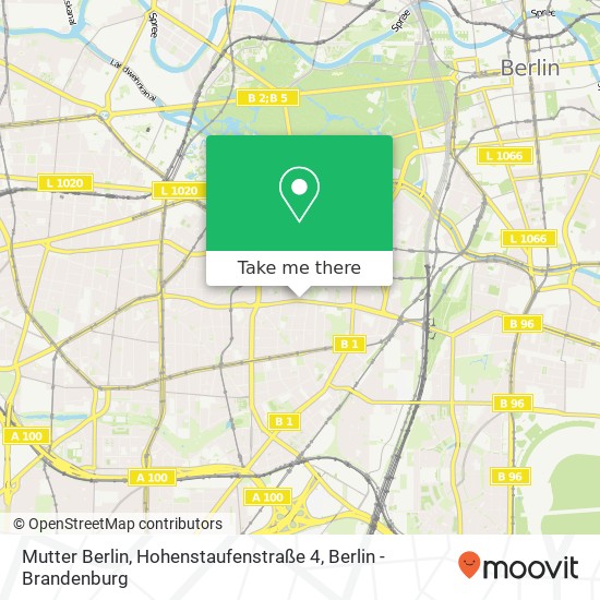 Карта Mutter Berlin, Hohenstaufenstraße 4