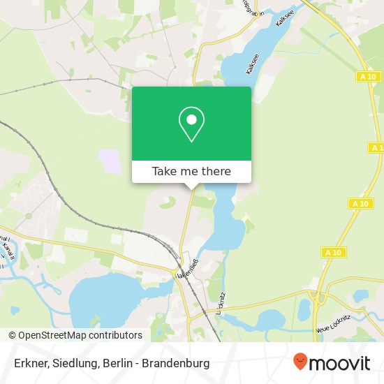 Erkner, Siedlung map