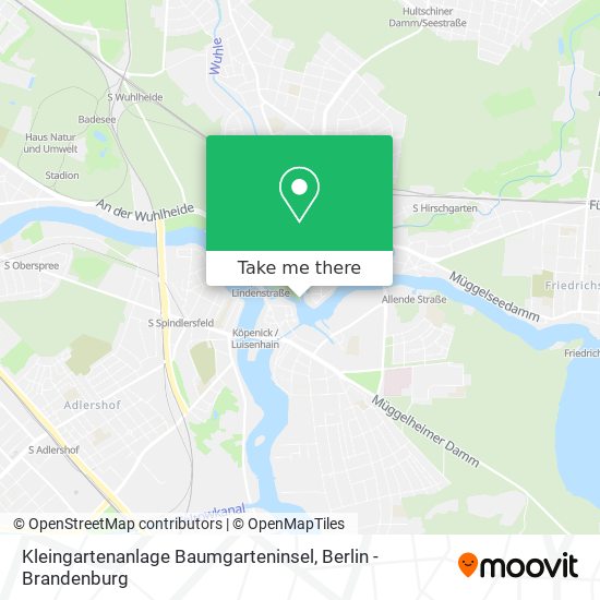 Карта Kleingartenanlage Baumgarteninsel