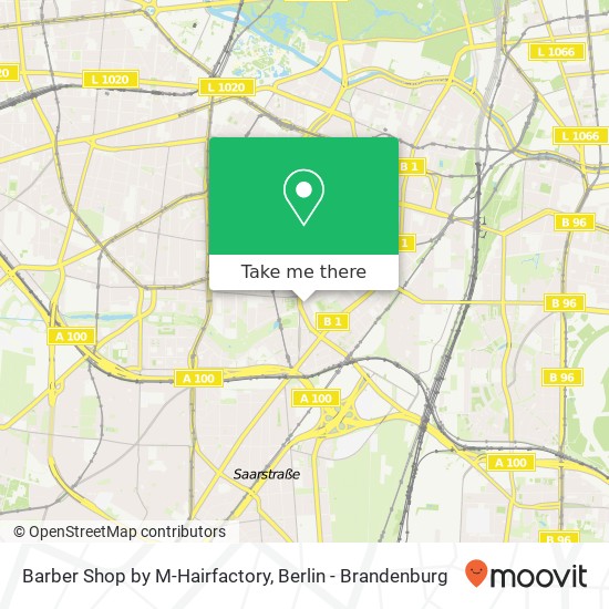 Карта Barber Shop by M-Hairfactory, Belziger Straße 74