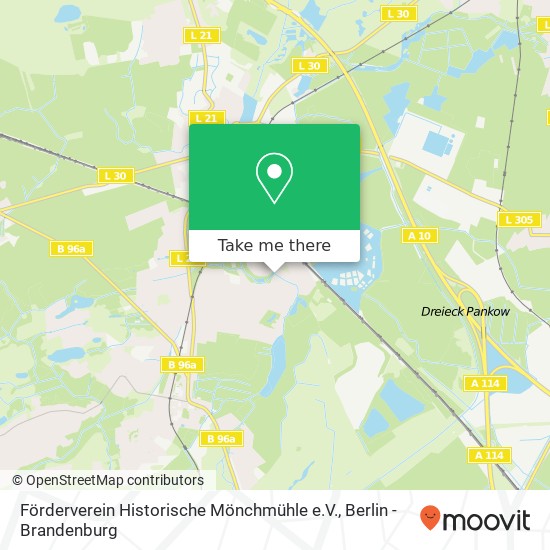 Карта Förderverein Historische Mönchmühle e.V., Mönchmühlenallee 3