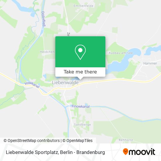 Liebenwalde Sportplatz map