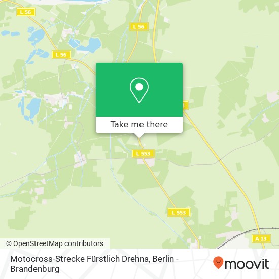 Карта Motocross-Strecke Fürstlich Drehna