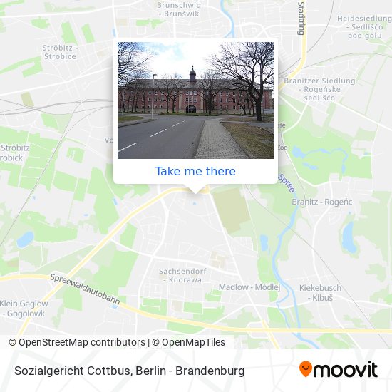 Sozialgericht Cottbus map