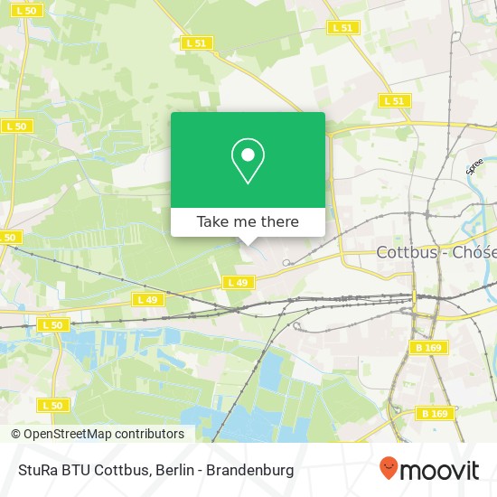 StuRa BTU Cottbus map