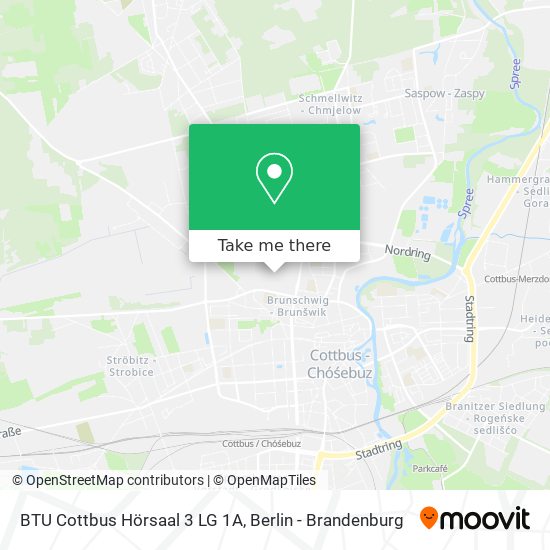 BTU Cottbus Hörsaal 3 LG 1A map