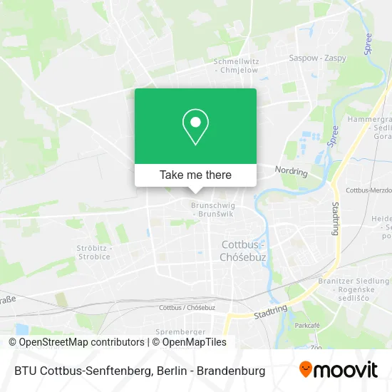 Карта BTU Cottbus-Senftenberg