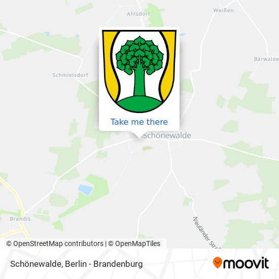 Schönewalde map