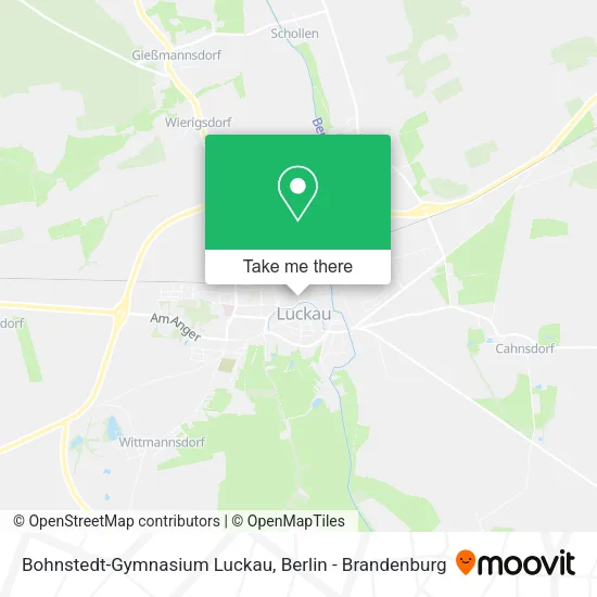 Карта Bohnstedt-Gymnasium Luckau